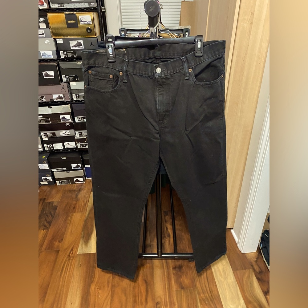 Ralph Lauren Denim & Supply Straight Fit 36 x 32 black denim jeans